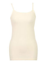 Nikibiki Seamless One Size Thin Strap Jersey Tank Top (Ivory) - Tops