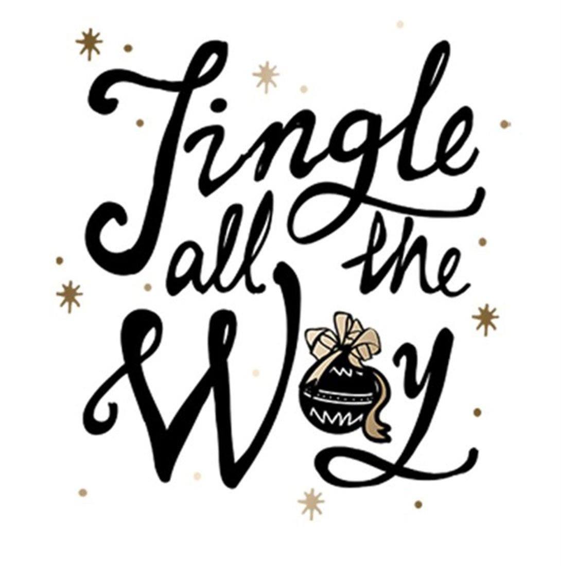 Niobe Clothing Jingle All The Way Christmas Holiday Graphic T-Shirt - T-Shirts holiday