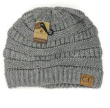 C.C. Unisex Soft Stretch Knit Slouchy Skull Cap Beanie - Hats