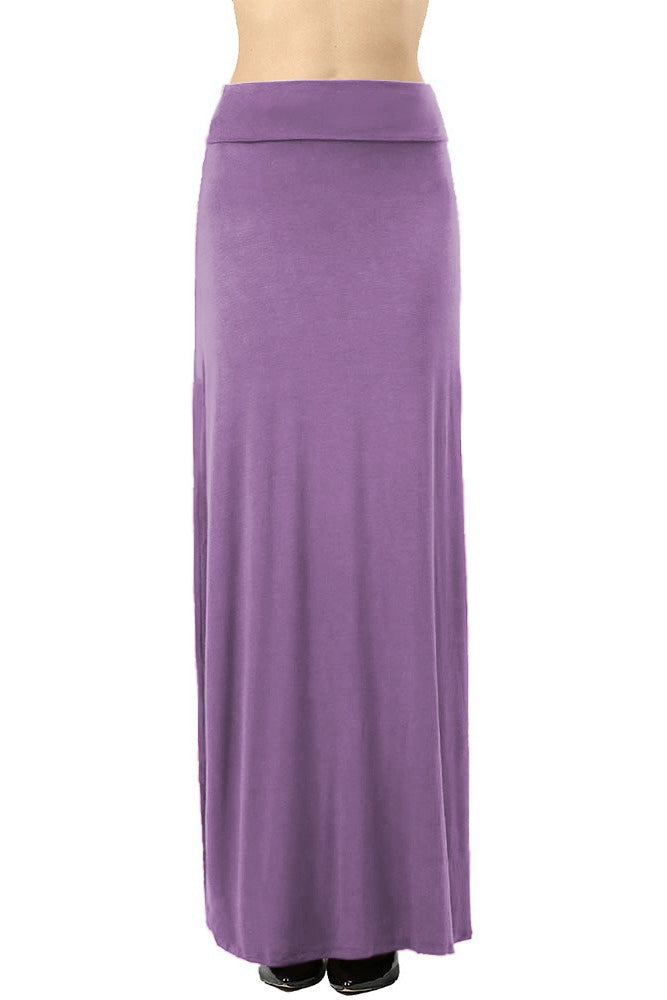 Zenana Draped Rayon Maxi Skirt - Skirts sb_bottoms