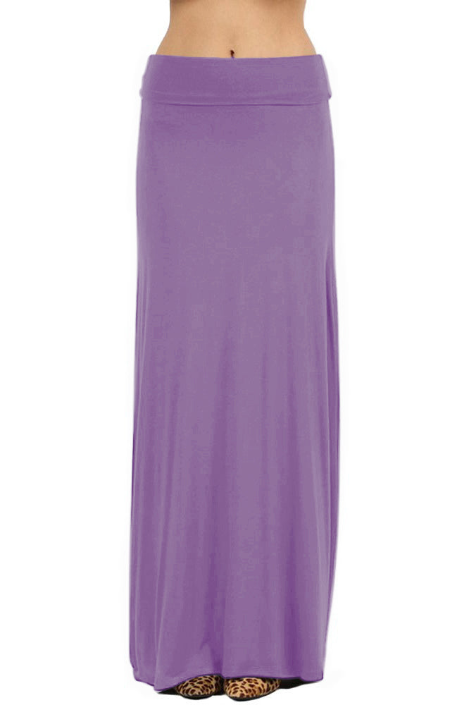 Zenana Draped Rayon Maxi Skirt - Skirts sb_bottoms