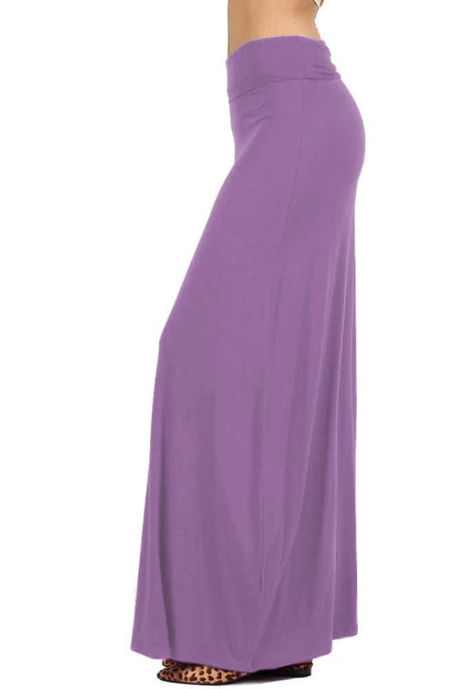 Zenana Draped Rayon Maxi Skirt - Skirts sb_bottoms