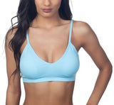 Niobe Clothing Seamless V Neck Padded Bralette - Bras