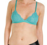 Niobe Clothing Full Lace Semi Sheer Thin Band Bralette - Bras