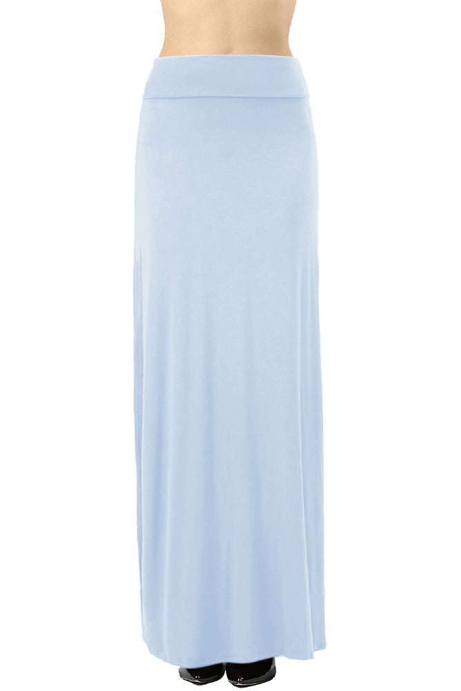Zenana Draped Rayon Maxi Skirt - Skirts sb_bottoms