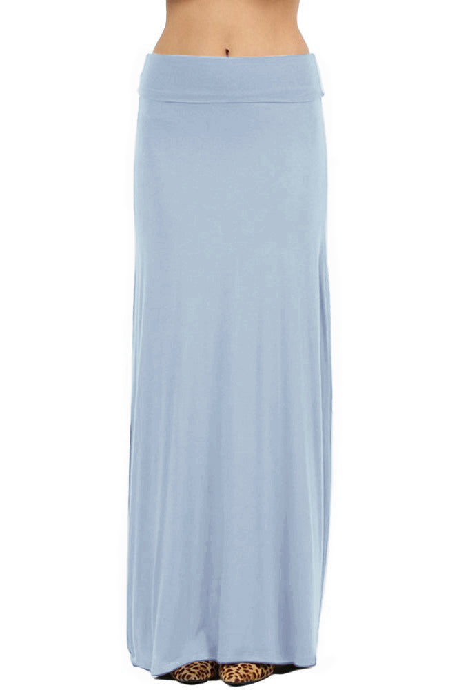 Zenana Draped Rayon Maxi Skirt - Skirts sb_bottoms