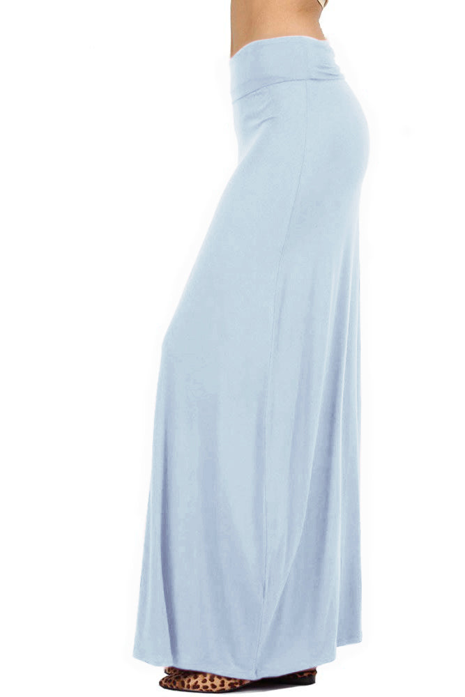 Zenana Draped Rayon Maxi Skirt - Skirts sb_bottoms