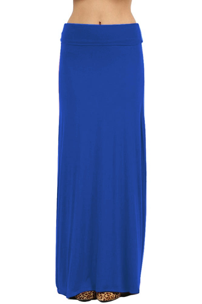 Zenana Draped Rayon Maxi Skirt - Skirts sb_bottoms