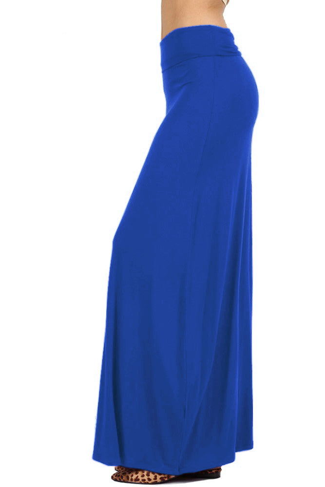 Zenana Draped Rayon Maxi Skirt - Skirts sb_bottoms