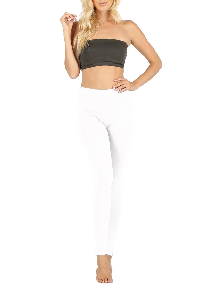Zenana Cotton Full Length Ankle Leggings - Leggings sb_bottoms