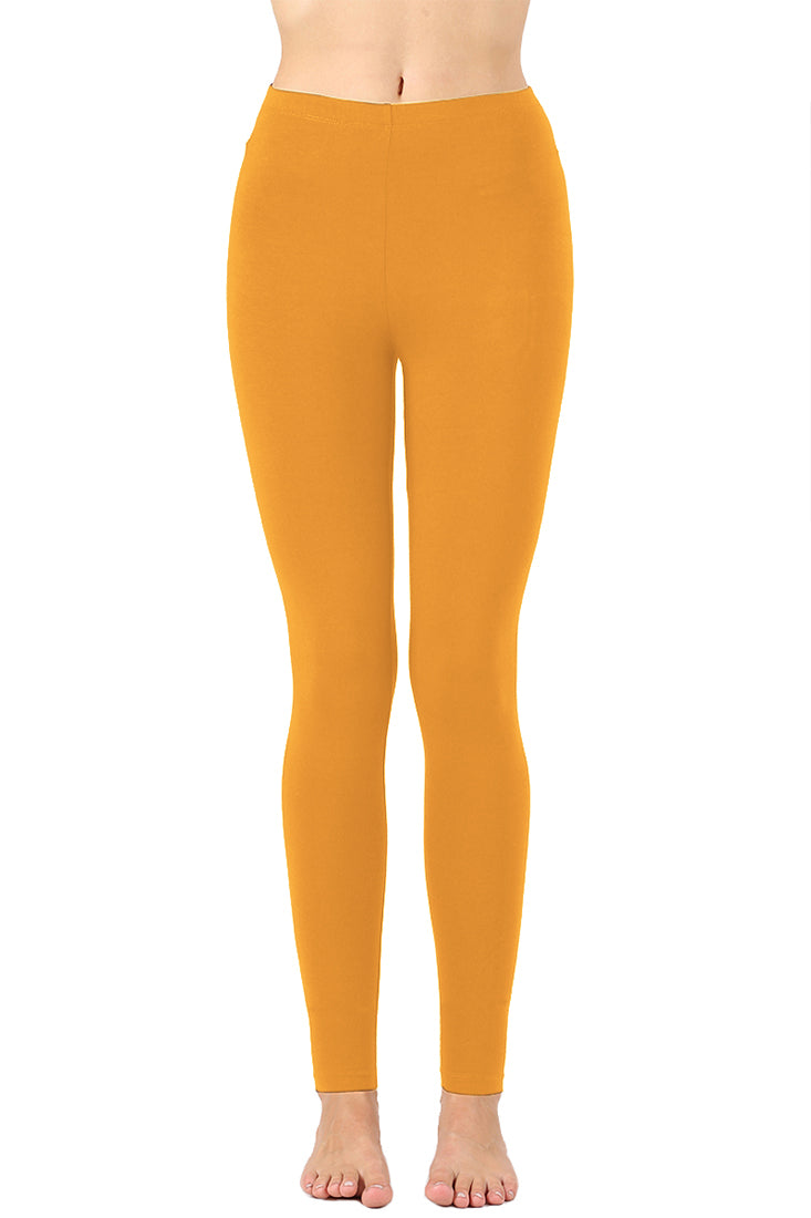 Zenana Cotton Full Length Ankle Leggings - Leggings sb_bottoms