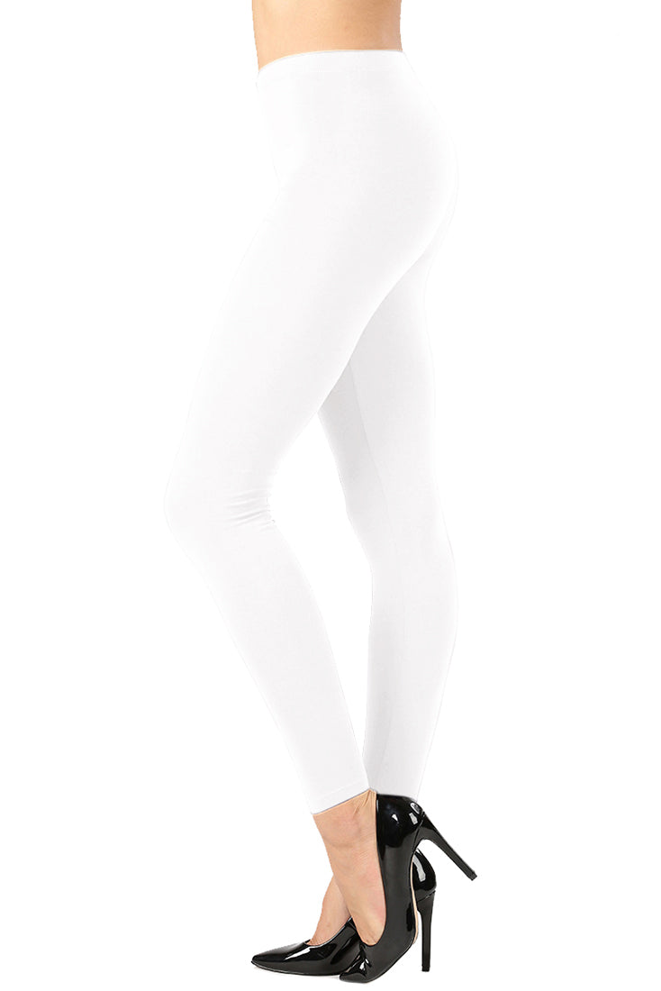 Cotton Full Length Ankle Leggings leggings- Niobe Clothing