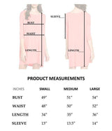 Mitto Shop Bamboo Fiber Knit Elbow Sleeve Boat Neck Dress (Salmon) - sb_dresses