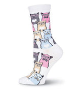 K. Bell Smarty Cats Crew Socks - Socks