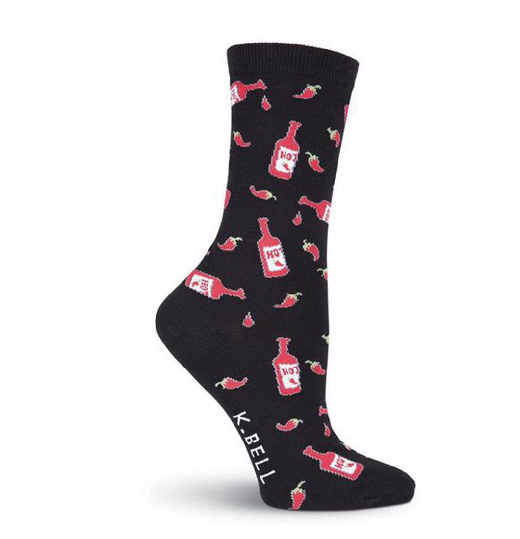 K. Bell Hot N' Spicy Crew Socks - Socks