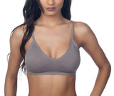 Niobe Clothing Seamless V Neck Padded Bralette - Bras