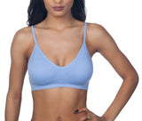 Niobe Clothing Seamless V Neck Padded Bralette - Bras