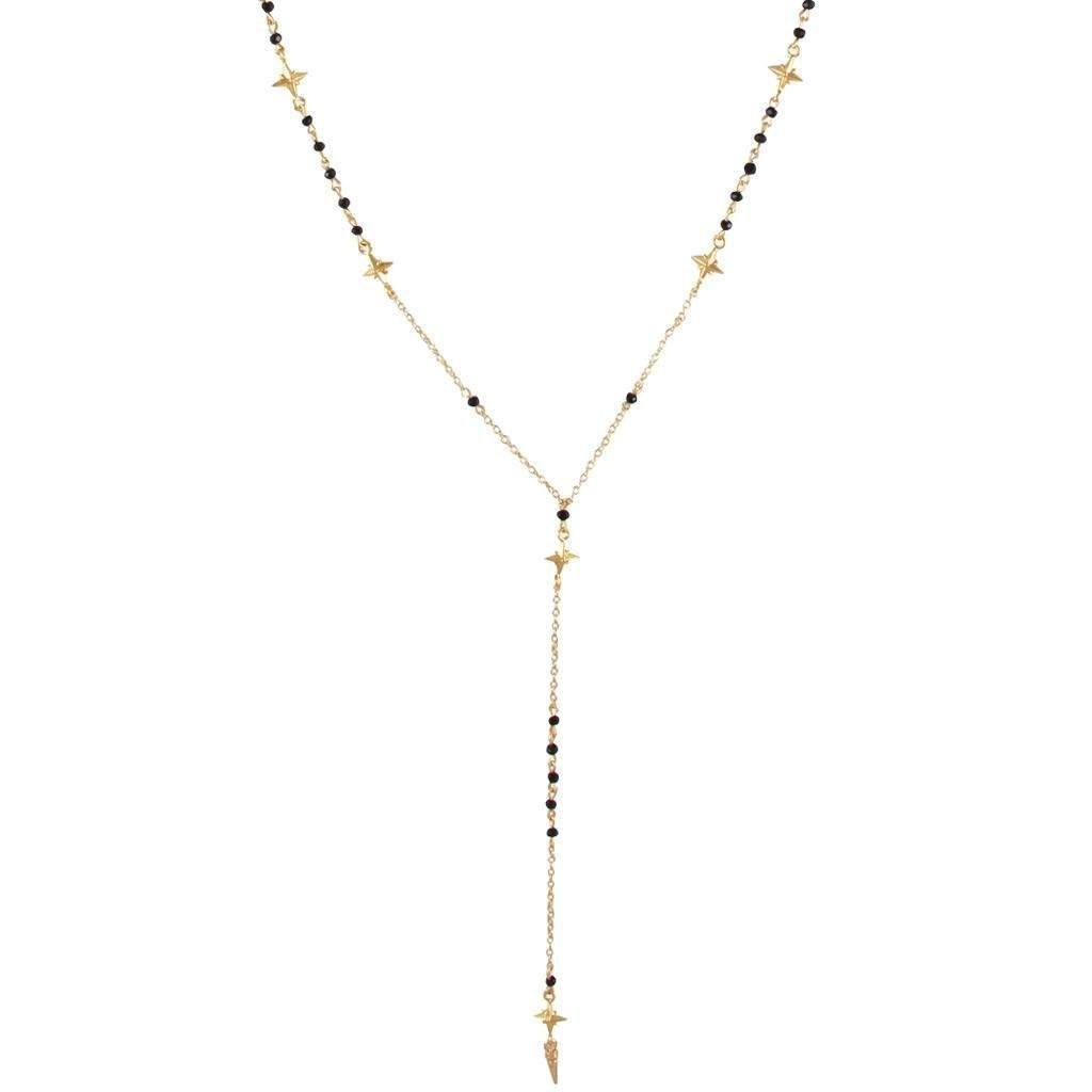 Ettika Enchanted Evening Necklace in Black and Gold - Necklace